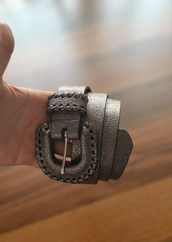 Y2k goth grunge Gümüş Rengi Tokalı Kemer - Görsel 3