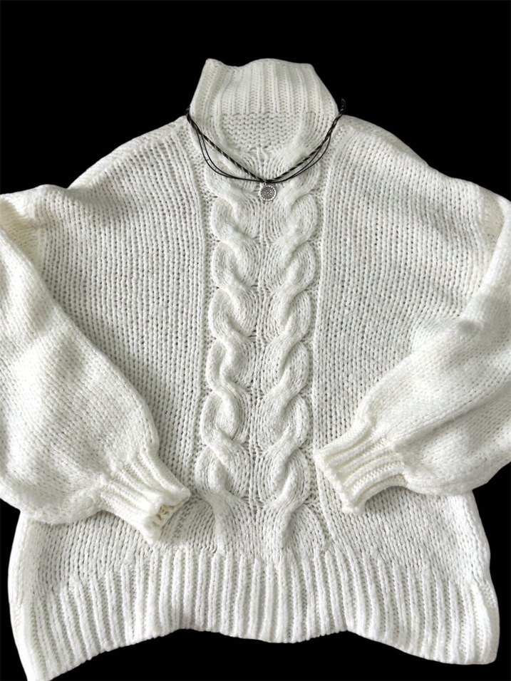 Goth kazak rock knit tie hooded b 8 - Görsel 4