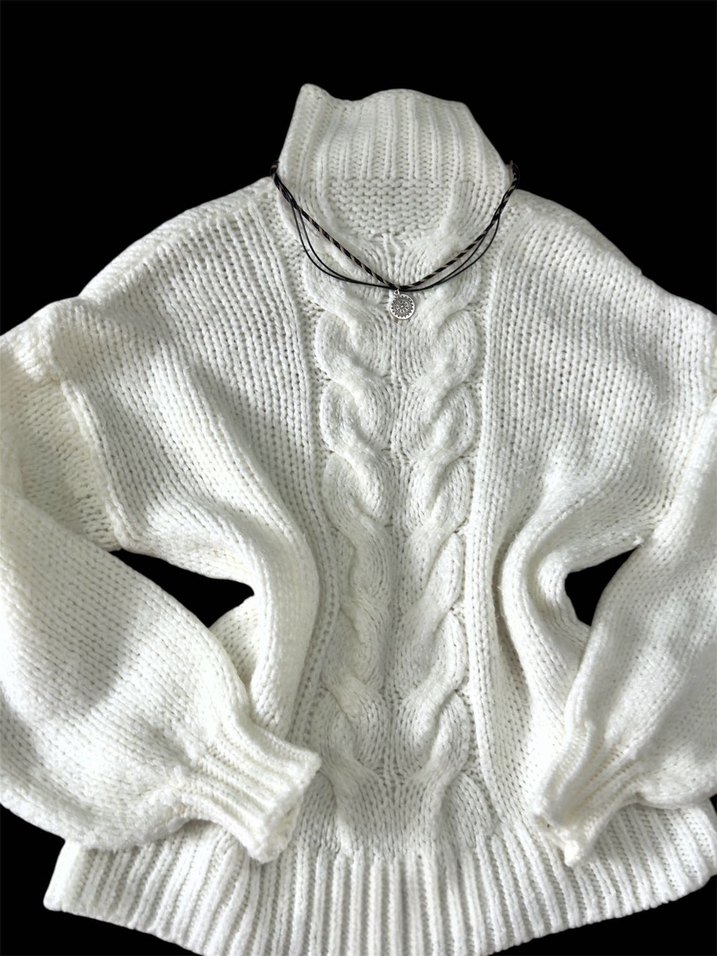 Goth kazak rock knit tie hooded b 8 - Görsel 5