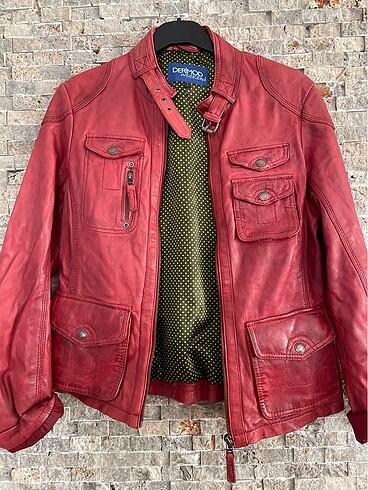 Derimod kırmızı ceket vintage y2k fairycore