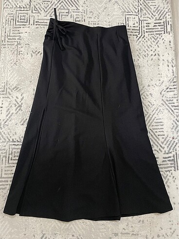 m Beden Siyah yırtmaçlı etek vintage y2k