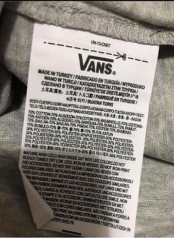 s Beden gri Renk Vans gri tshirt vintage y2k
