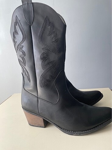 39 Beden siyah Renk Siyah kovboy çizme vintage y2k zara goth
