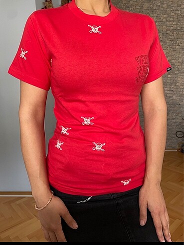 xs Beden Vans Kırmızı Tshirt