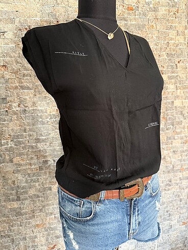 Diğer Siyah bluz vintage y2k zara bershka