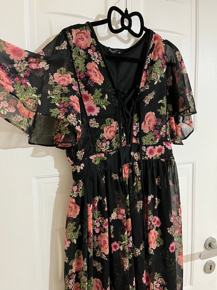 Şifon uzun astarlı elbise - Görsel 2