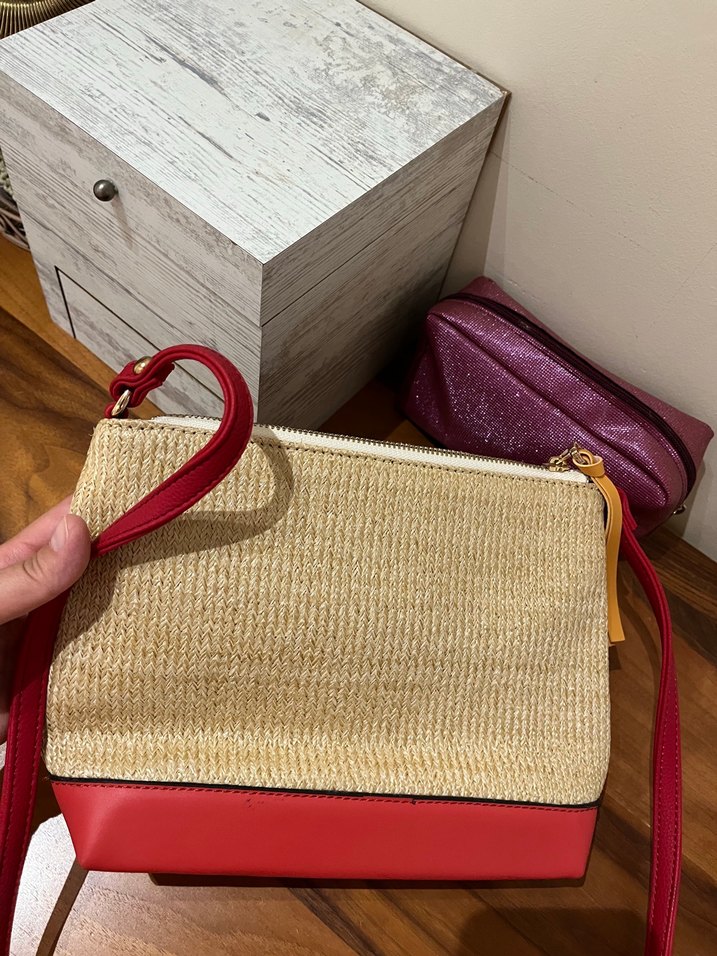 Püsküllü Bohem Tarz Kırmızı Kadın Çanta - Görsel 4