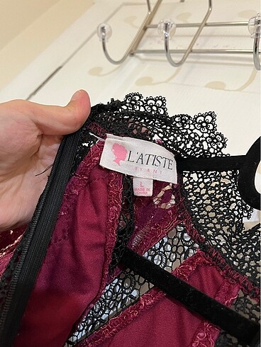 Yurtdışı dantel Midi kalem elbise - Görsel 9