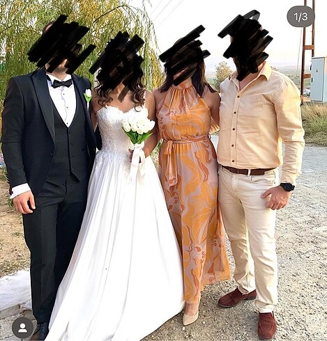 Halter yaka uzun şifon elbise