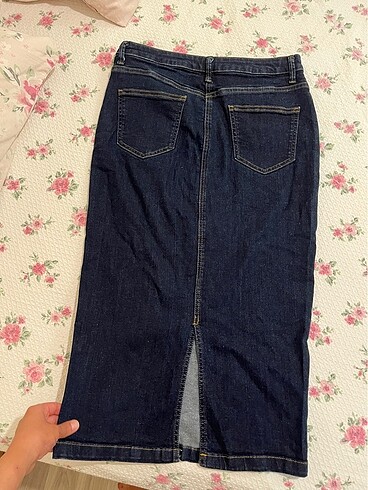 Marks & Spencer Kot kalem jean etek Midi
