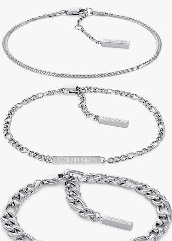 Calvin Klein Siyah Minimalist Erkek Bileklik