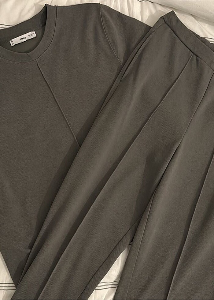 Mango yeşil takım Jogger Pantolon ve üst - Görsel 2