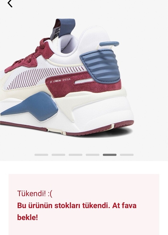 Puma RS-X Heritage bordo sneaker - Görsel 4