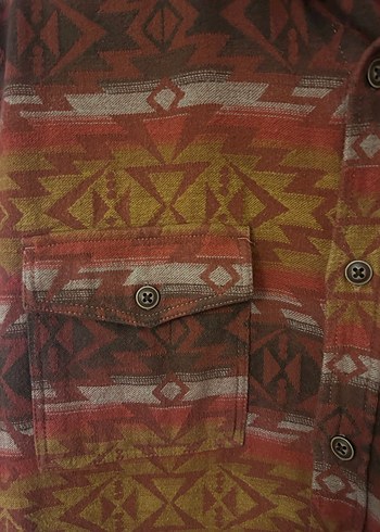 Bohem Uzun Kollu Düğmeli Erkek Gömlek - Görsel 3