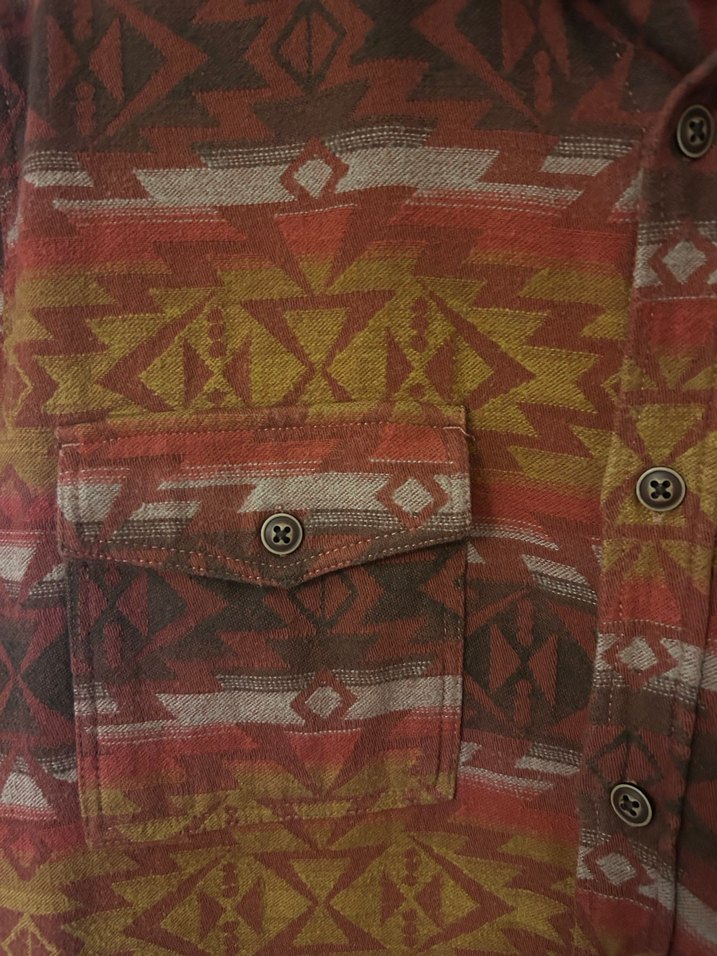 Bohem Uzun Kollu Düğmeli Erkek Gömlek - Görsel 3