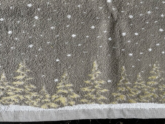 Karlı Çam ağacı desenli Havlular - Görsel 3