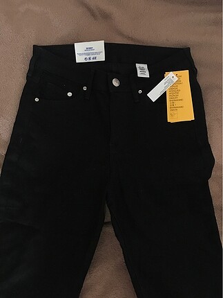 H&m siyah denim jean