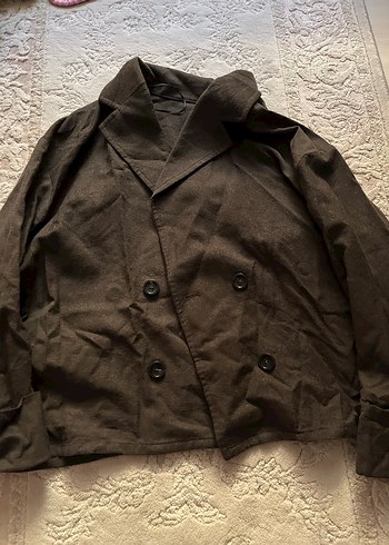 massimo dutti yün haki blazer