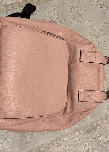 pembe deri stradivarius sırt çantası