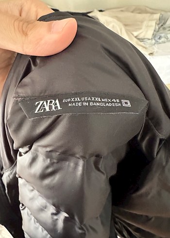 xxl Beden siyah Renk Siyah Fermuarlı Erkek Mont Zara
