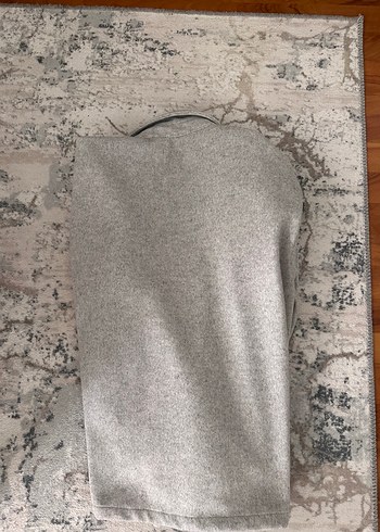 m Beden Gri Erkek Fermuarlı Polar Ceket Bershka