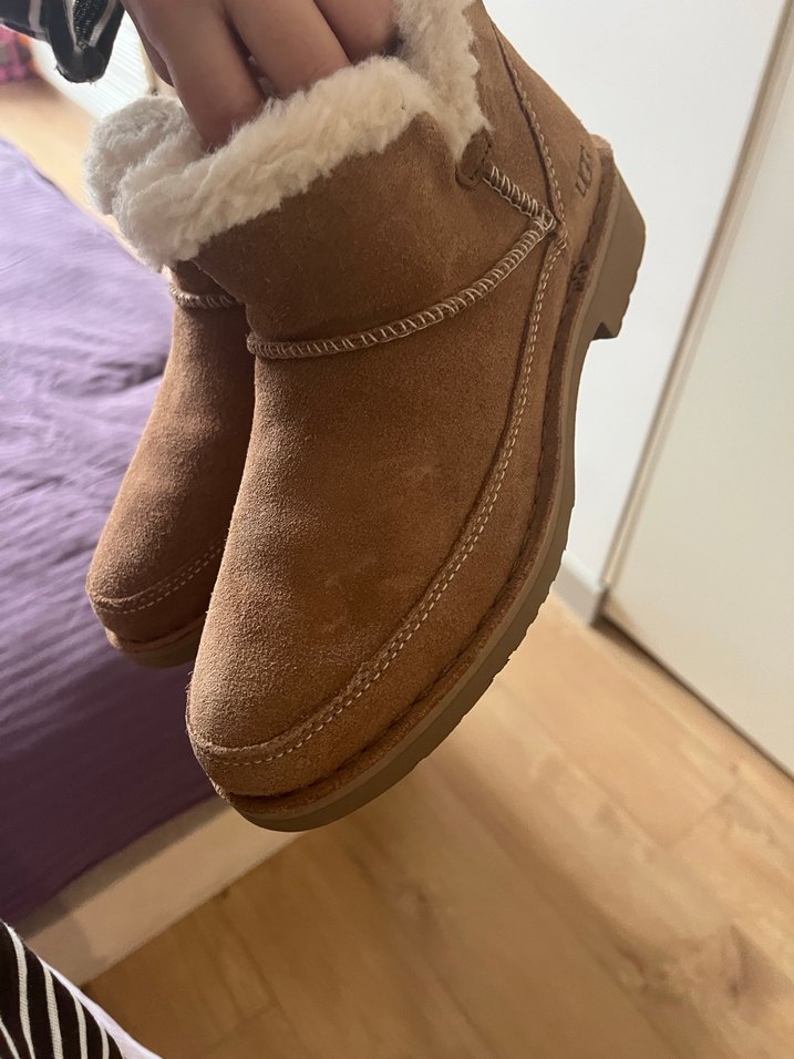 Kahverengi Kürklü Kadın Süet Ugg — görsel 3/8
