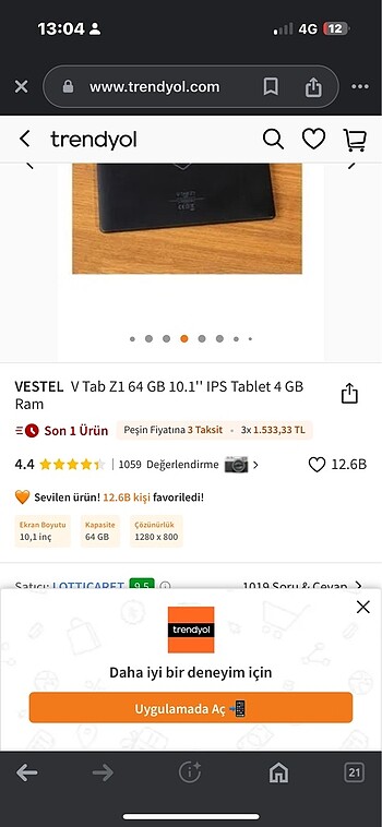 Vestel Vestel table 64 gb
