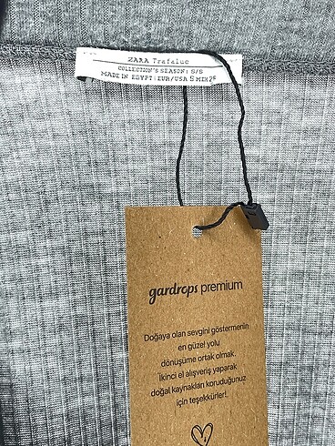 s Beden gri Renk Zara Bluz %70 İndirimli.