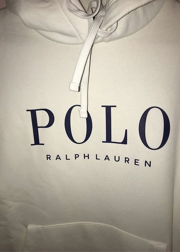 m Beden Beyaz Polo Ralph Lauren Kapüşonlu Sweatshirt