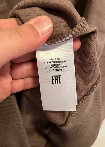 Gant Kahverengi Yarım Fermuarlı Erkek Sweatshirt - Görsel 5