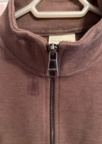 Gant Kahverengi Yarım Fermuarlı Erkek Sweatshirt - Görsel 4