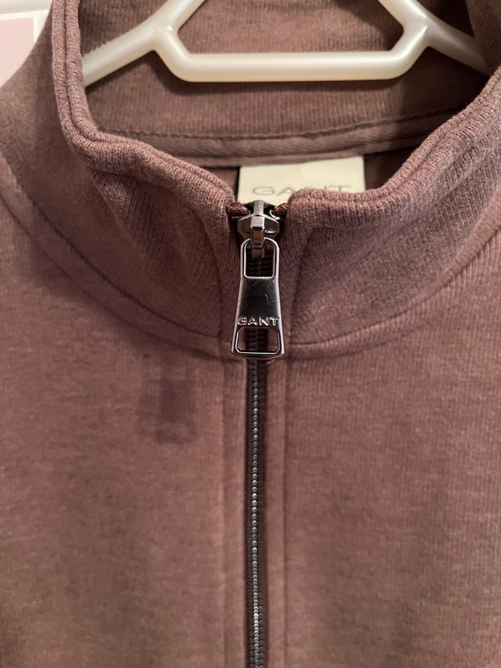 Gant Kahverengi Yarım Fermuarlı Erkek Sweatshirt - Görsel 4