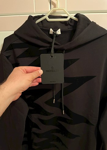 Moncler Kapüşonlu Fermuarlı Spor Sweatshirt - Görsel 2