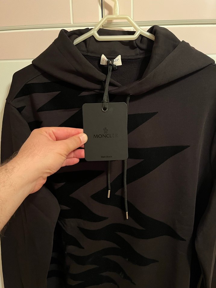 Moncler Kapüşonlu Fermuarlı Spor Sweatshirt - Görsel 2