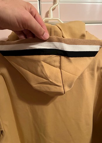 Bej Kapüşonlu Erkek Sweatshirt BOSS - Görsel 10