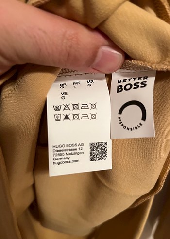 Bej Kapüşonlu Erkek Sweatshirt BOSS - Görsel 6