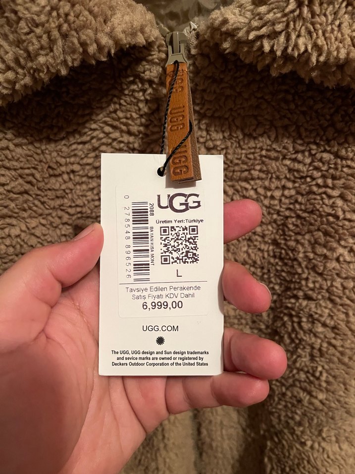 UGG Kahverengi Peluş Kadın Ceket - Görsel 3