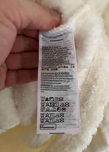 Tommy Hilfiger Düğmeli Beyaz Kadın Midi Ceket - Görsel 6