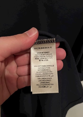 Burberry V yaka tişört - Görsel 4