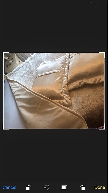  Beden beyaz Renk Çeyizlik yatak örtüsü kırlent takımı. İşlemeli, simli, el emeği.