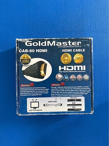 Goldmaster 24K gold HDMI Kablo 8m