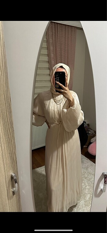 38 Beden ten rengi Renk Somon rengi parlak abiye elbise şal ile gönderilecektir