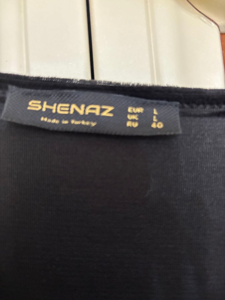 Siyah Kadife Uzun Kollu Uzun Kadın Sabahlık - Görsel 3