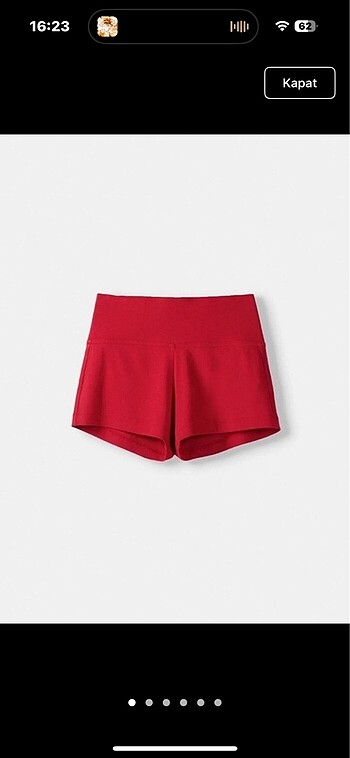 bershka kırmızı şort