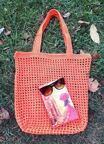 Diğer Tığ işi neon çanta, Crochet net bag