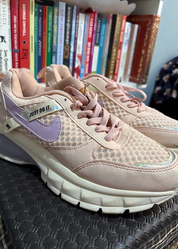 40 Beden Pembe Platform Topuklu Bağcıklı Spor Ayakkabı