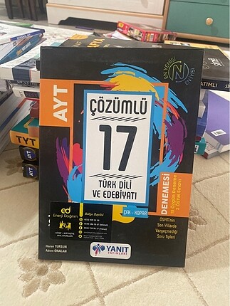 AYT edebiyat çözümlü 17 deneme sınavı Yanıt Yayınları