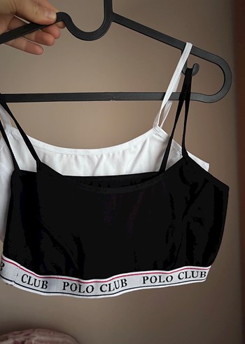 Siyah Polo Club Atlet Büstiyer - Görsel 2