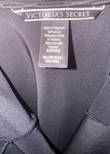 Victorias Secret Taşlı Siyah İnce Askılı  Gecelik - Görsel 5