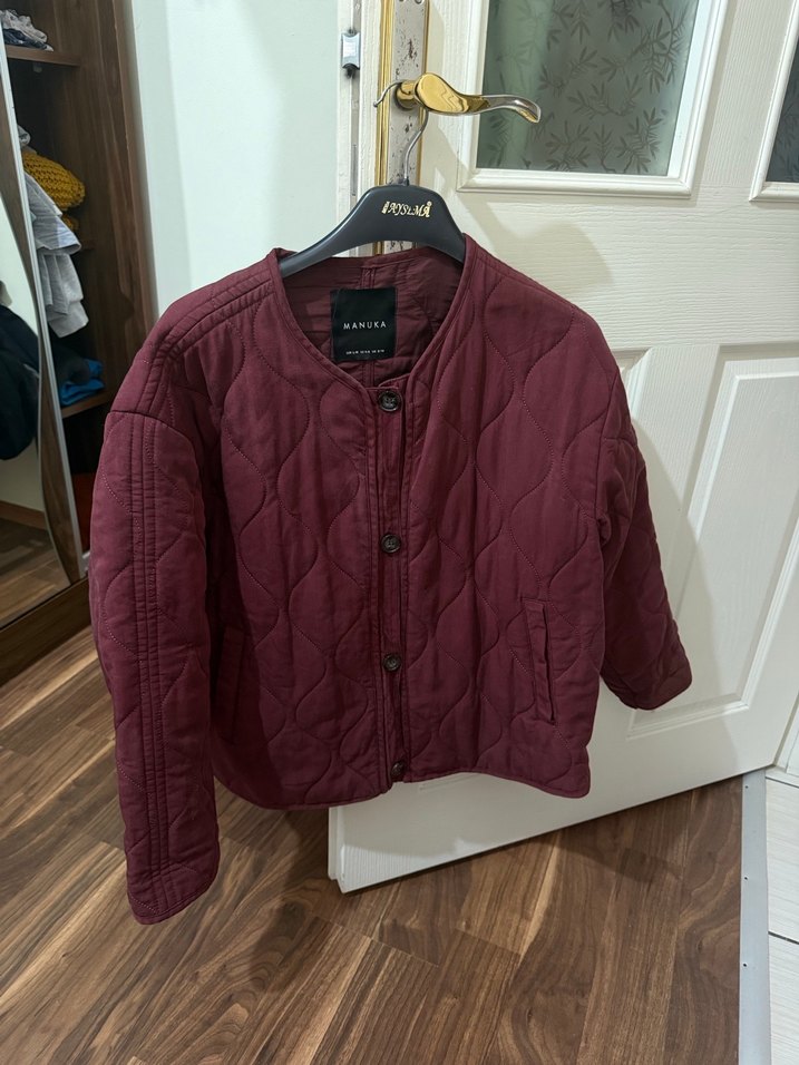 Manuka kapitone ceket kaban - Görsel 4